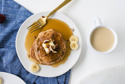 Hummingbird Cake Batter Pancakes