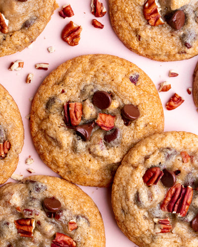 Chocolate Chip Pecan Pie Cookies