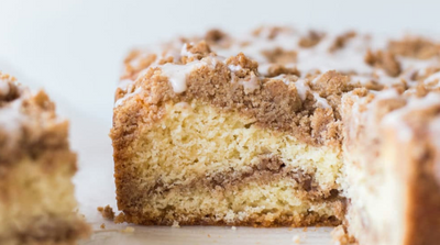 Cinnamon Swirl Coffee Cake With Vanilla Glaze