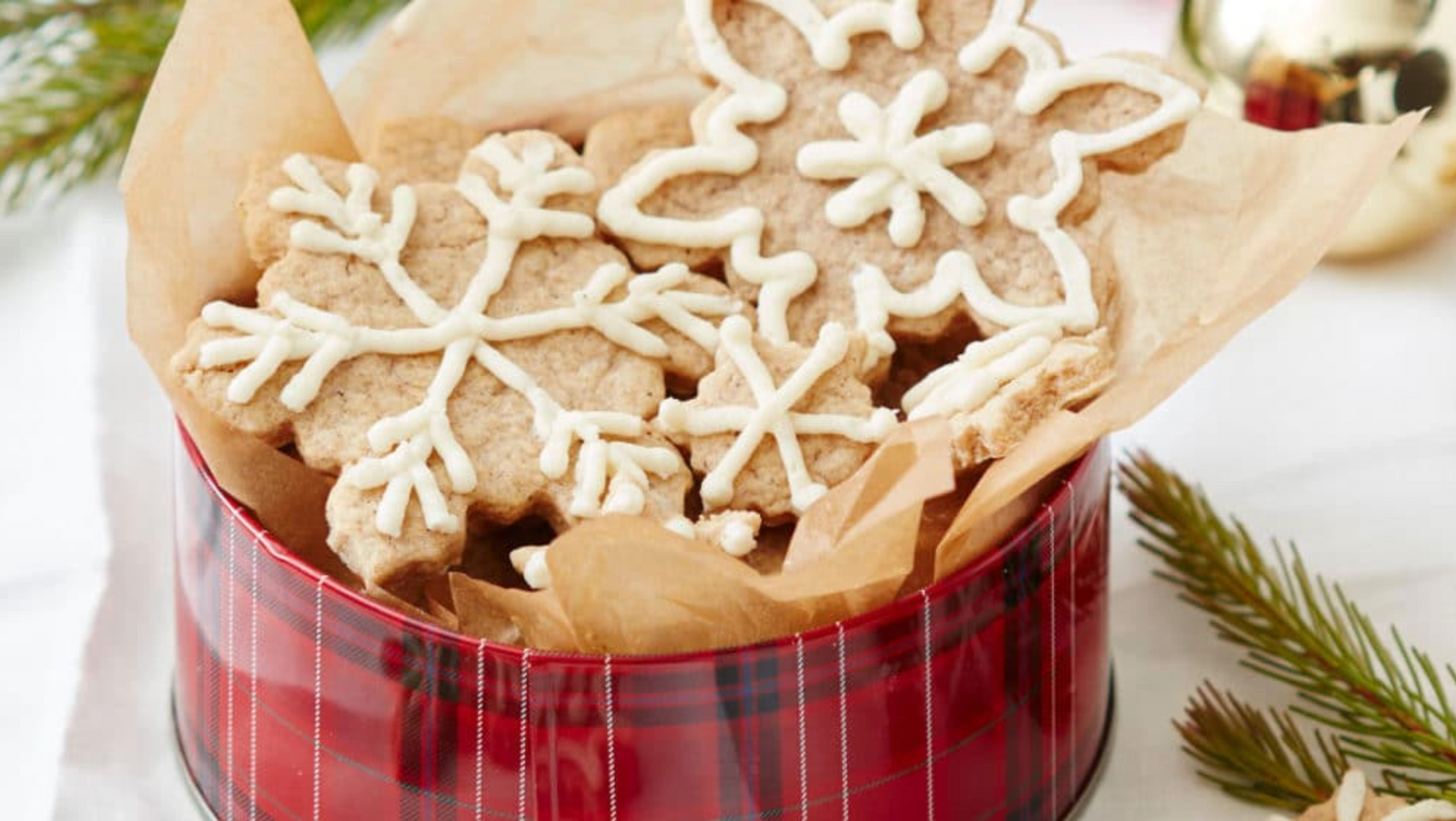 Miss Jones Baking Co Soft & Chewy Gingerbread Cookies in a tin