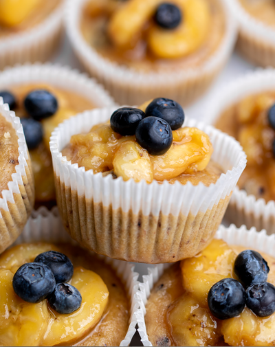 Keto Blueberry Banana Muffins