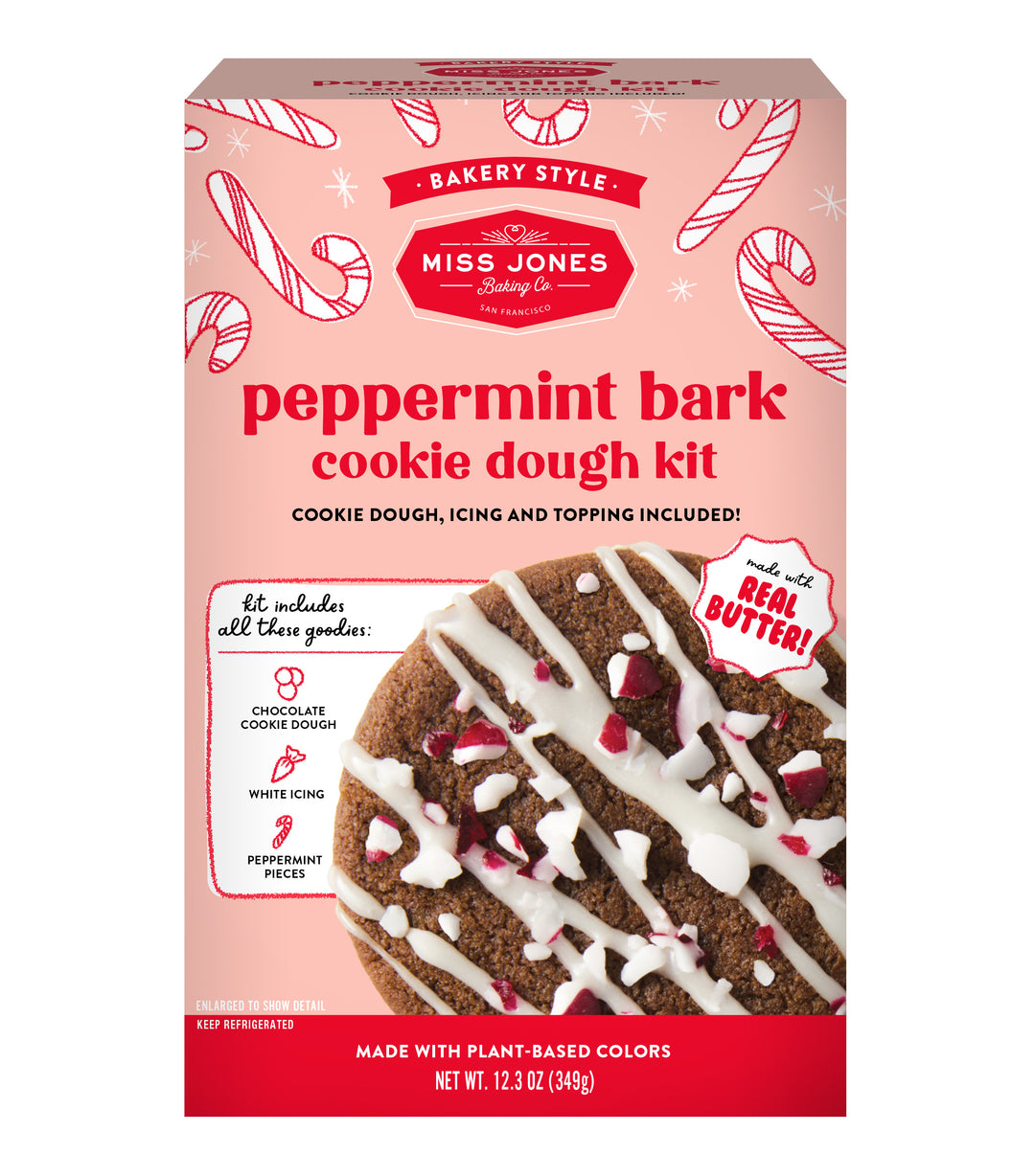 Bakery Style Peppermint Bark Cookie Dough Kit