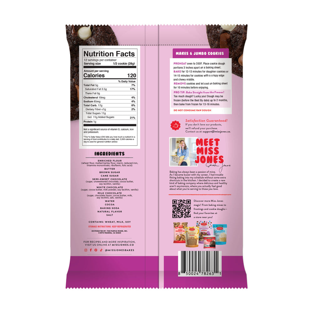 Jumbo Bakery Style Triple Chocolate Cookie Dough