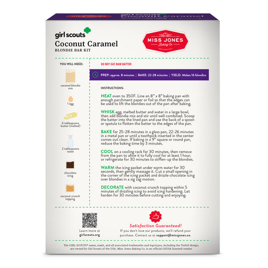 Girl Scout Coconut Caramel Blondie Bar Kit