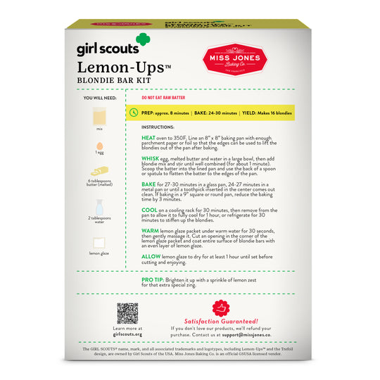 Girl Scout Lemon-Ups™ Blondie Bar Kit